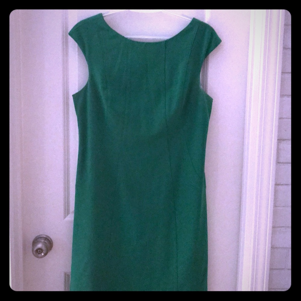 Vince Cameron emerald green dress, zipper back!
